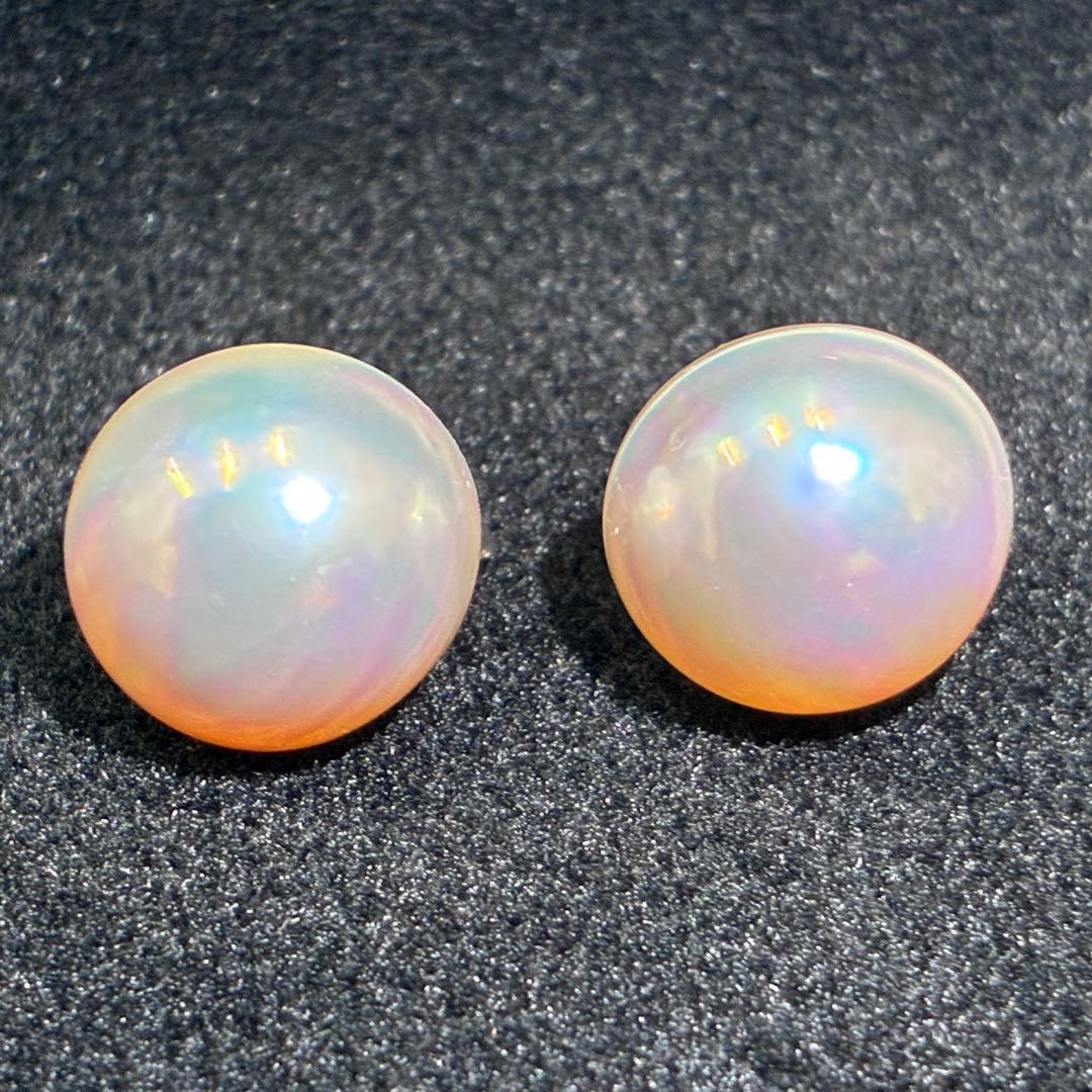 ▲FELLINI　パールネックレス　パールピアス(K18WG)　セット売り