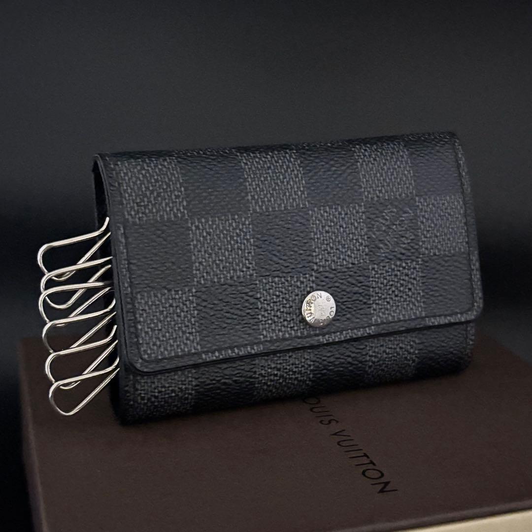 超美品✨ルイヴィトン ダミエ グラフィット ミュルティクレ6 キーケース6 連