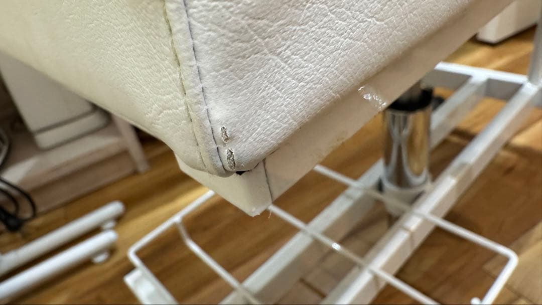 ゆ*き様 西村製作所 ペディキュアオットマン CB-811 ホワイト フットカー