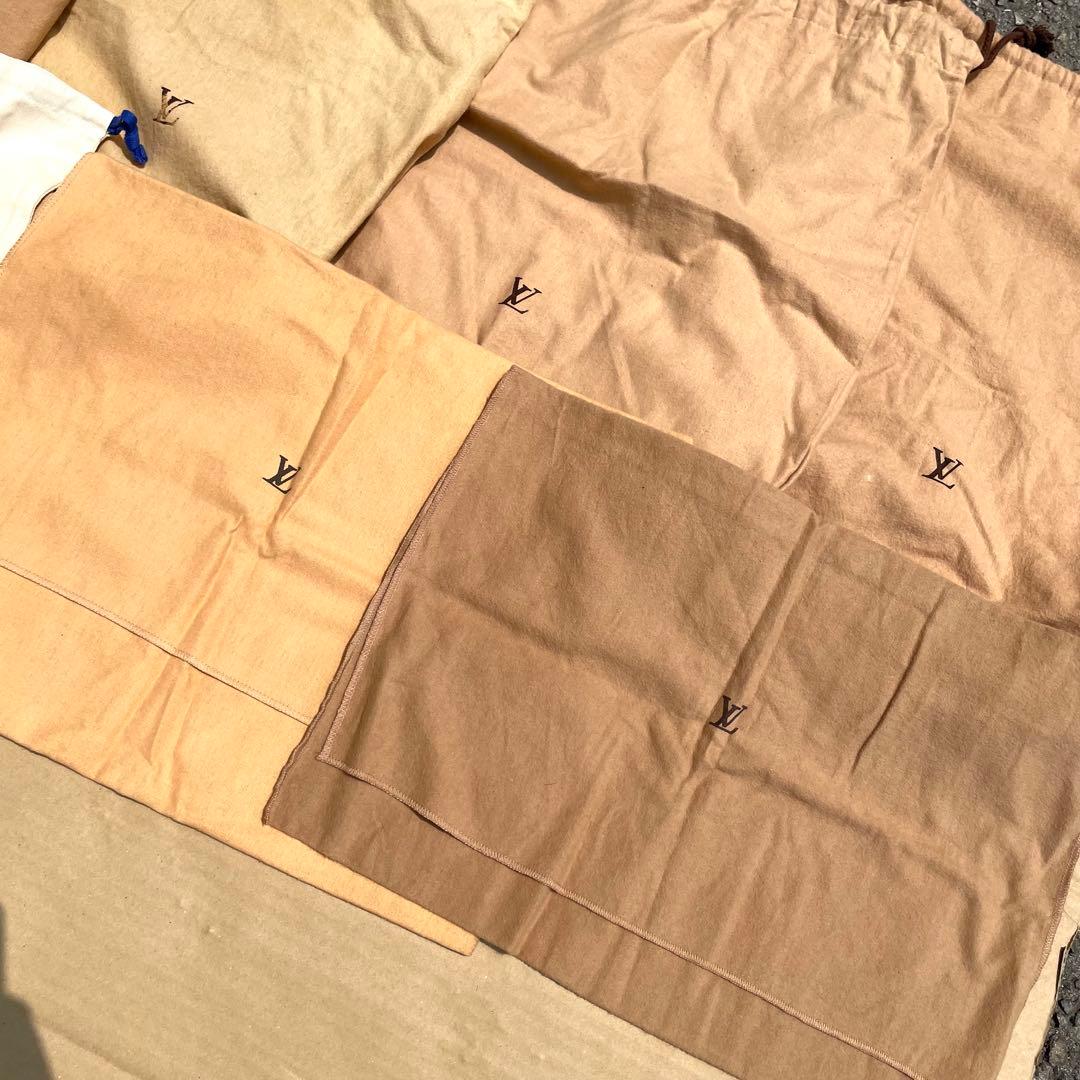 ルイヴィトン 収納 保存袋 ロゴ 巾着 ベージュ まとめ 50枚