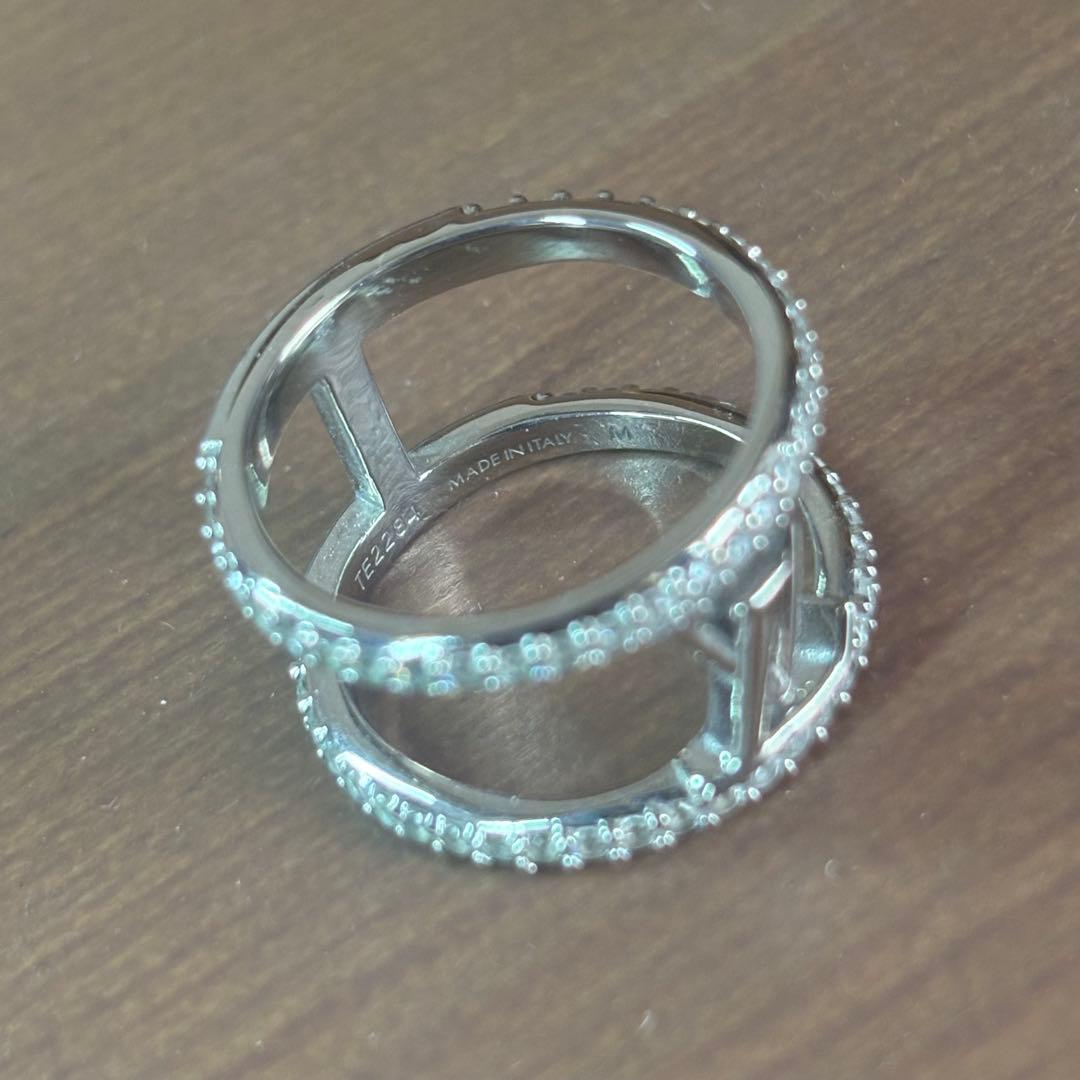 Louis Vuitton リング・LV アイコニック ストラス シルバーリング