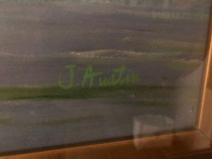 丁寧に描かれています。額縁も重厚感があって雰囲気があります。