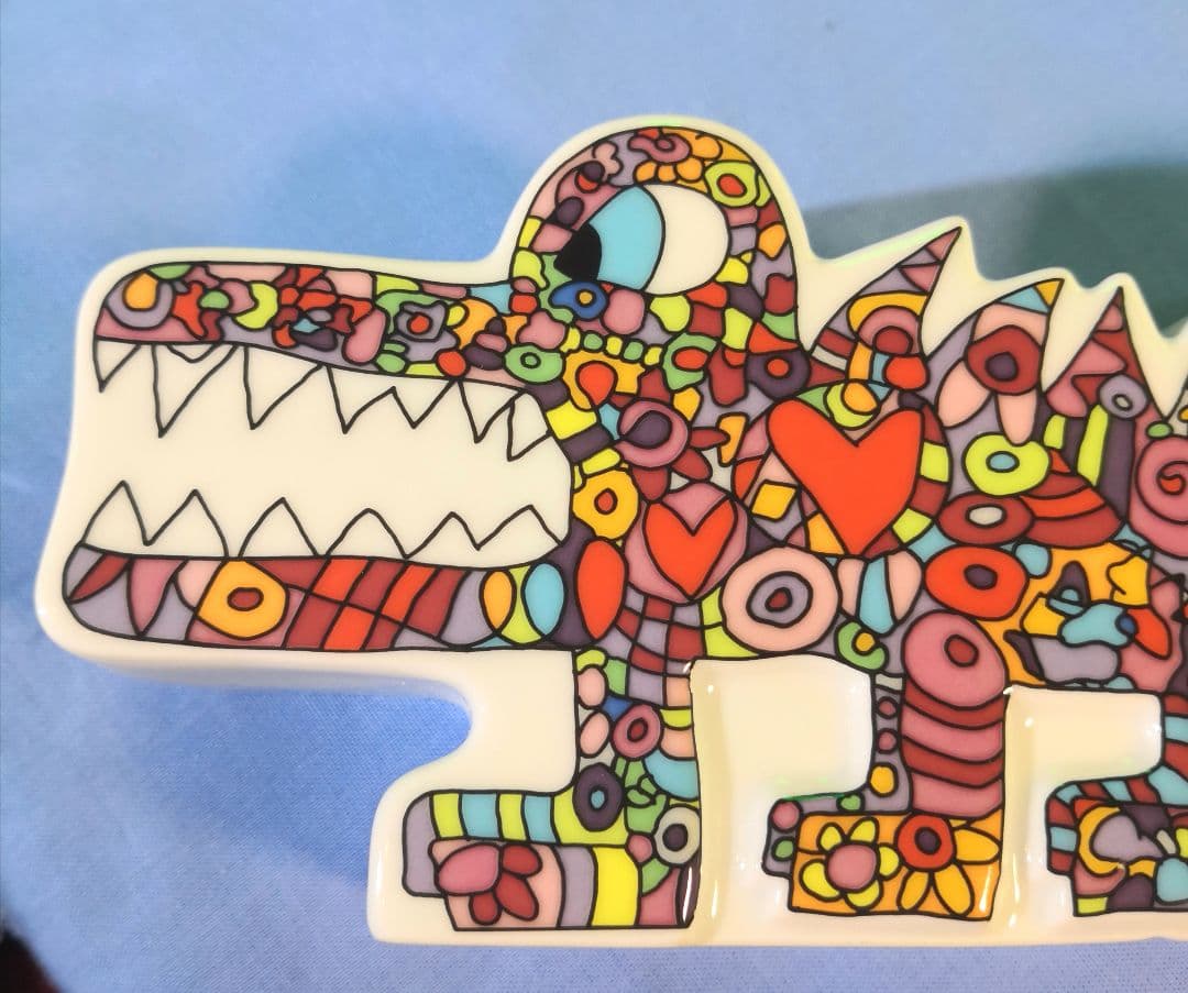 ❤️ポップアートの先駆者James Rizziの ワニ型一輪刺し　A1519