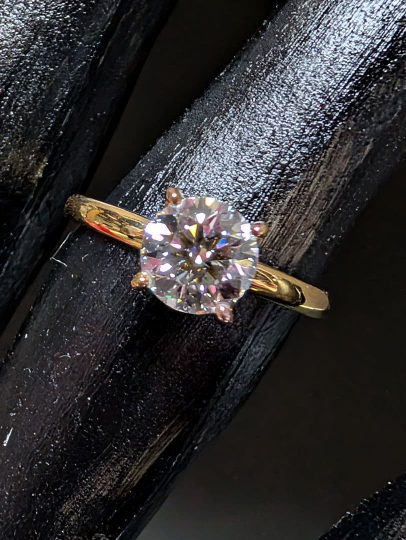 IGI 1ctダイヤモンドリングVS1 D ラボダイヤ 14k 　C