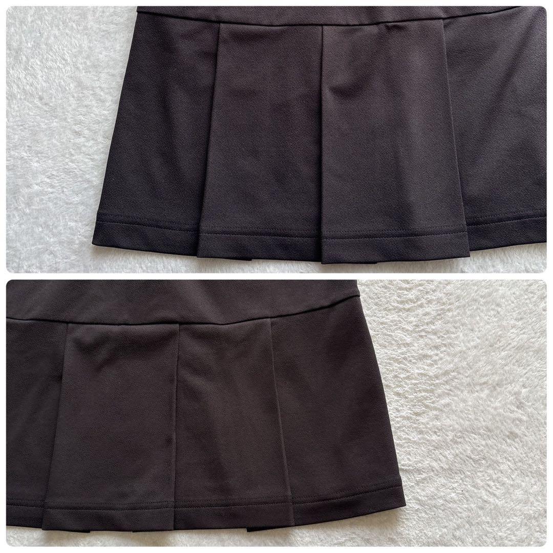 極美　2025　パーリーゲイツ　セットアップ　梨地　プリーツ　ポロ　スカート