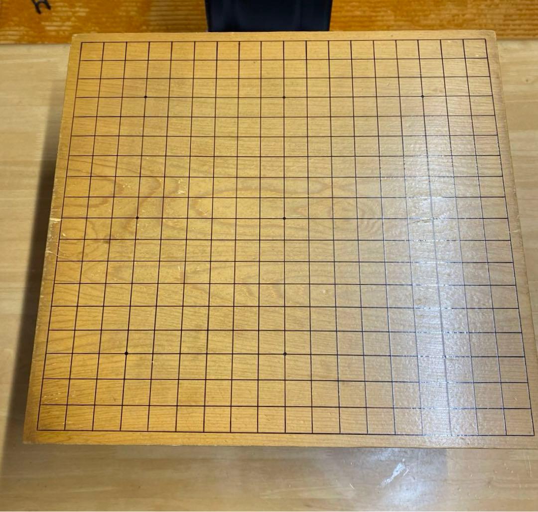 高級囲碁盤 囲碁盤 本蛤碁石 那智黒石 碁笥 へそ有り 蓋付き セット