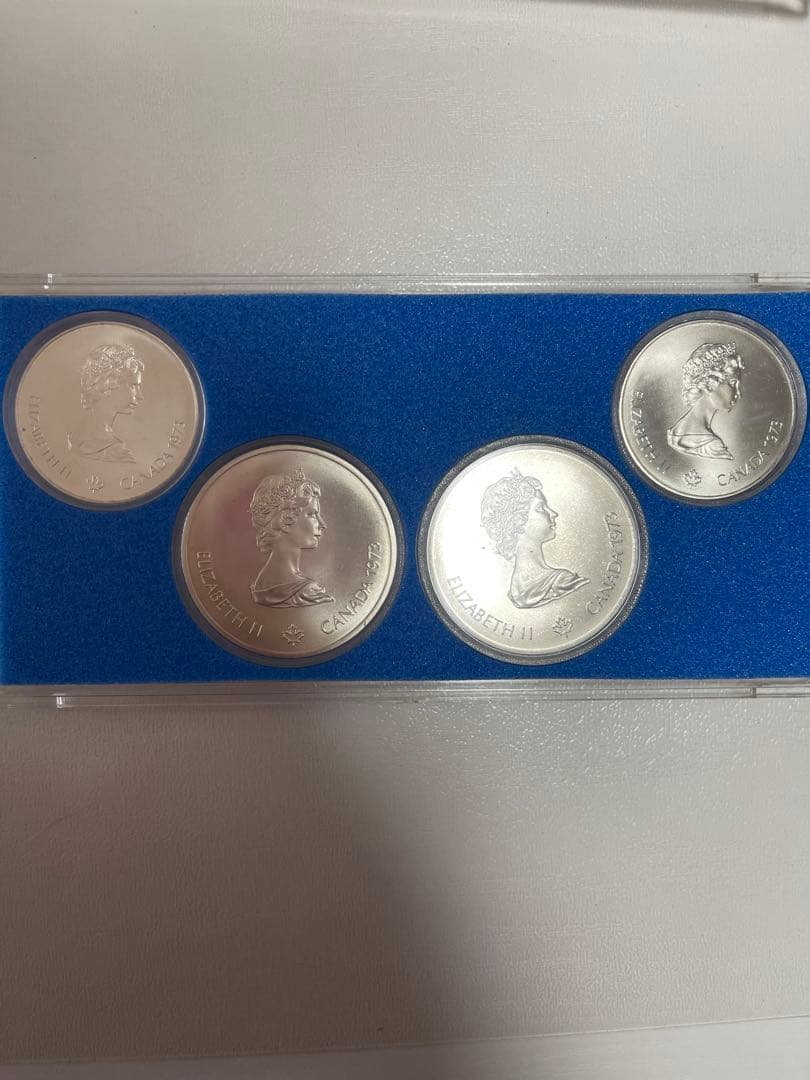 〜お値下げ中〜オリンピックモントリオール大会 銀貨4枚セット