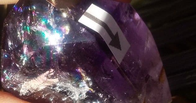 水入り★ 極上 レインボー アメジスト 大粒