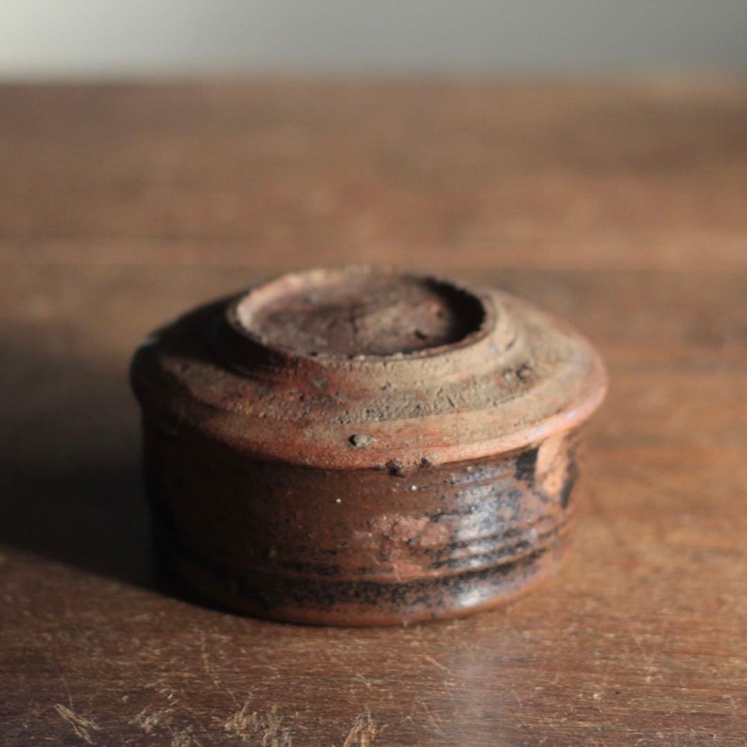 鉄釉 半筒 茶碗 野香炉 古美術 古道具 アンティーク