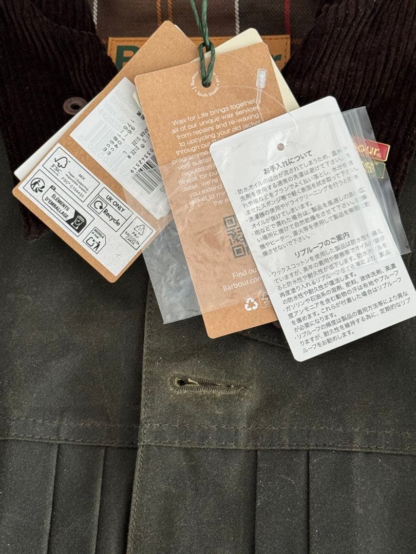 新品)Levi's x Barbour Type II Waxed Jacket