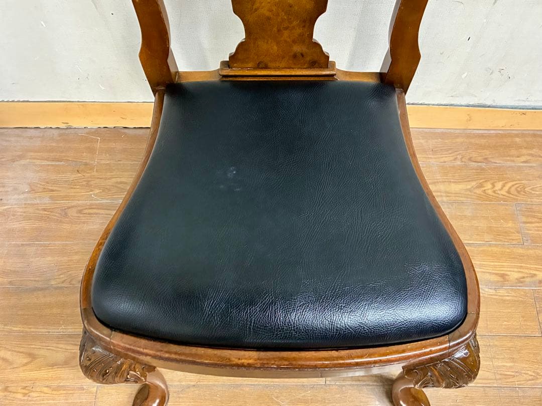 管445☆イギリス製☆Lloyd's Antiques☆クィーンアンチェアー