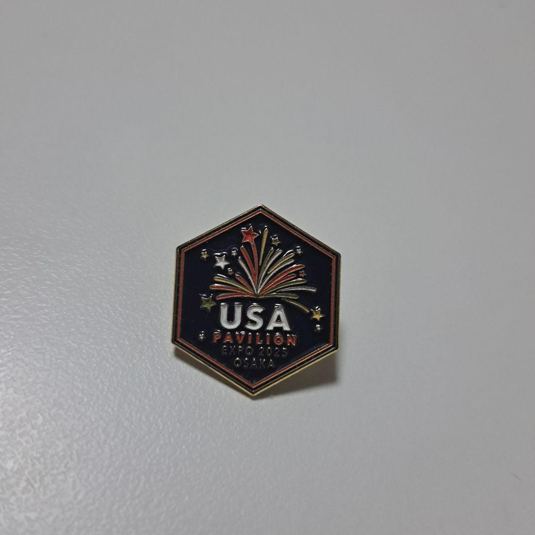 大阪　関西万博　アメリカ館　独立記念日Expo 2025 ピンバッジ