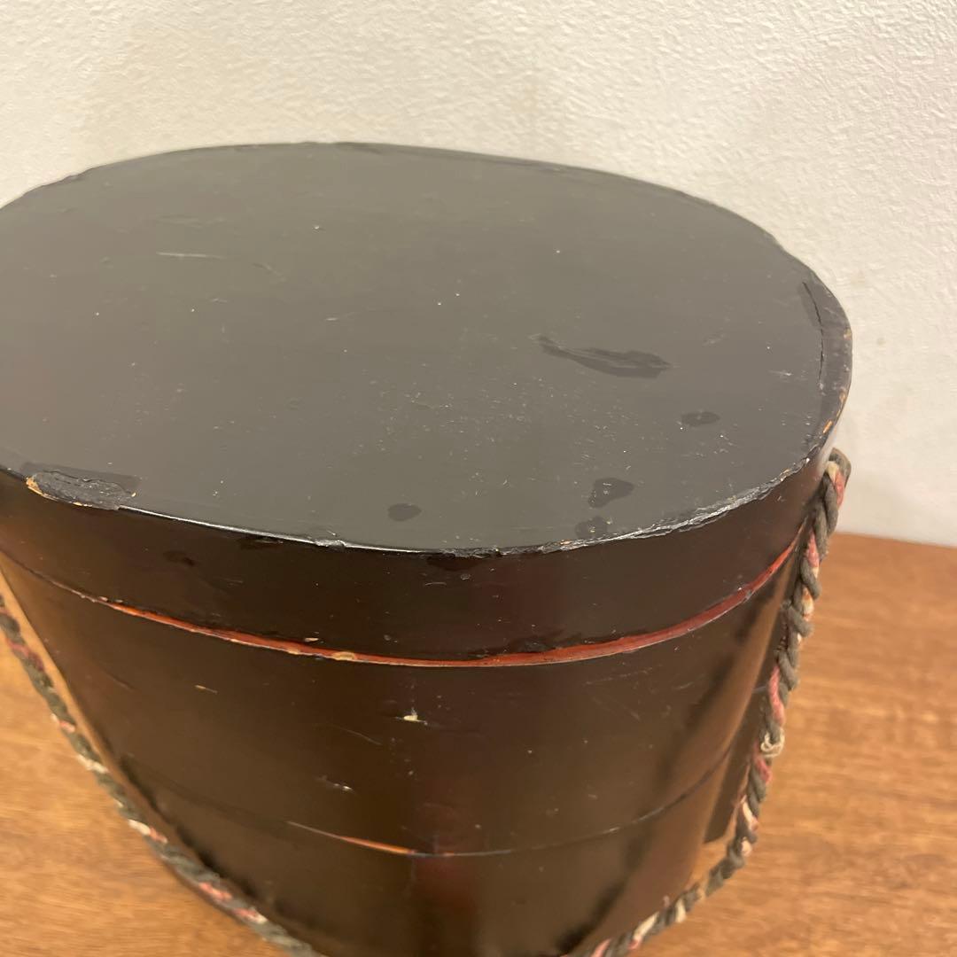 弁当箱　時代物　骨董　漆塗り　古美術　古道具