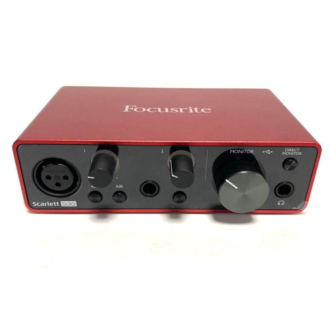 DTM・DAW focusrite Scarlett solo Gen3