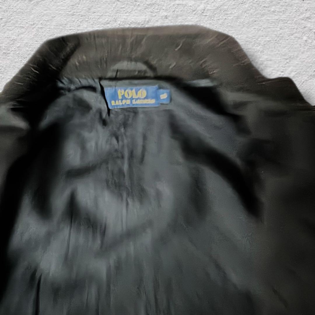 ttラルフローレンドリズラージャケットスイングトップブラックポニー古着