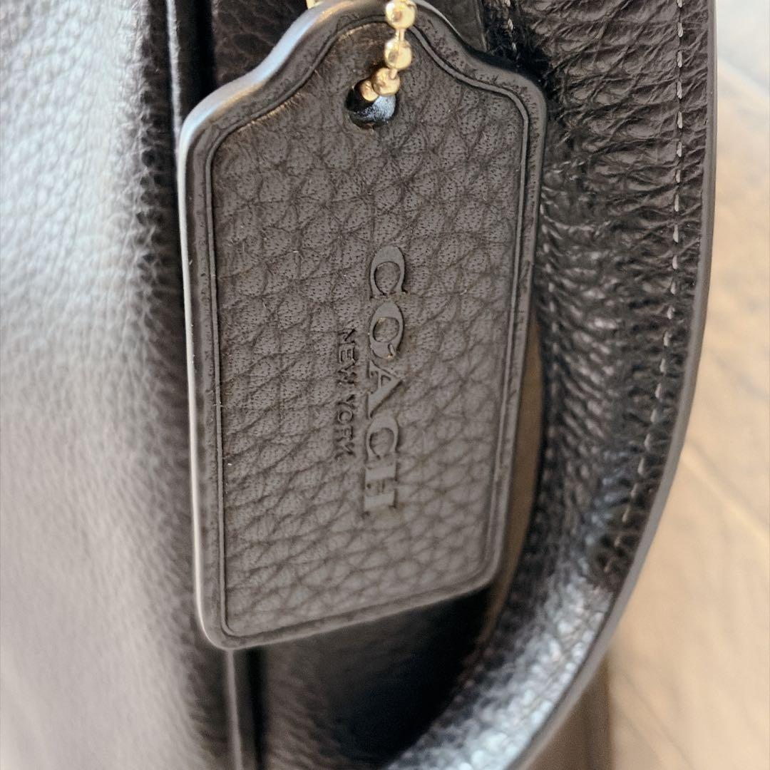 【極美品】COACH コーチ ショルダー　エリー ファイルバッグ ブラック