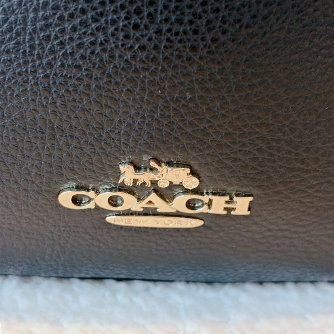 【極美品】COACH コーチ ショルダー　エリー ファイルバッグ ブラック