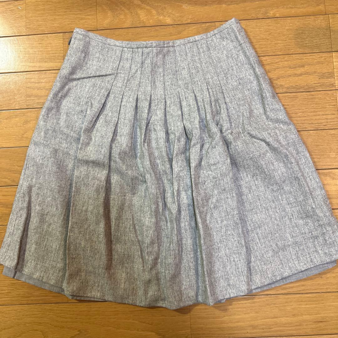 BRUNELLO CUCINELLI プリーツスカート グレー