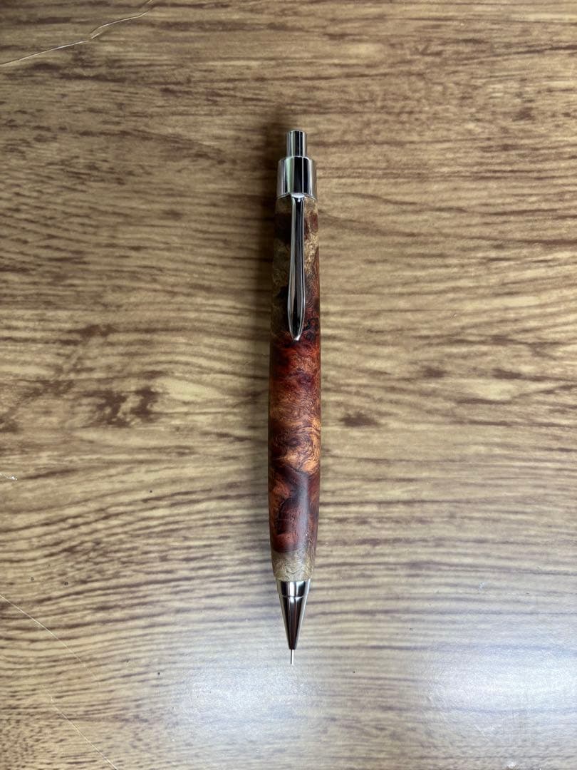 クラフトa 本花梨瘤紅白 シャーペン CraftA