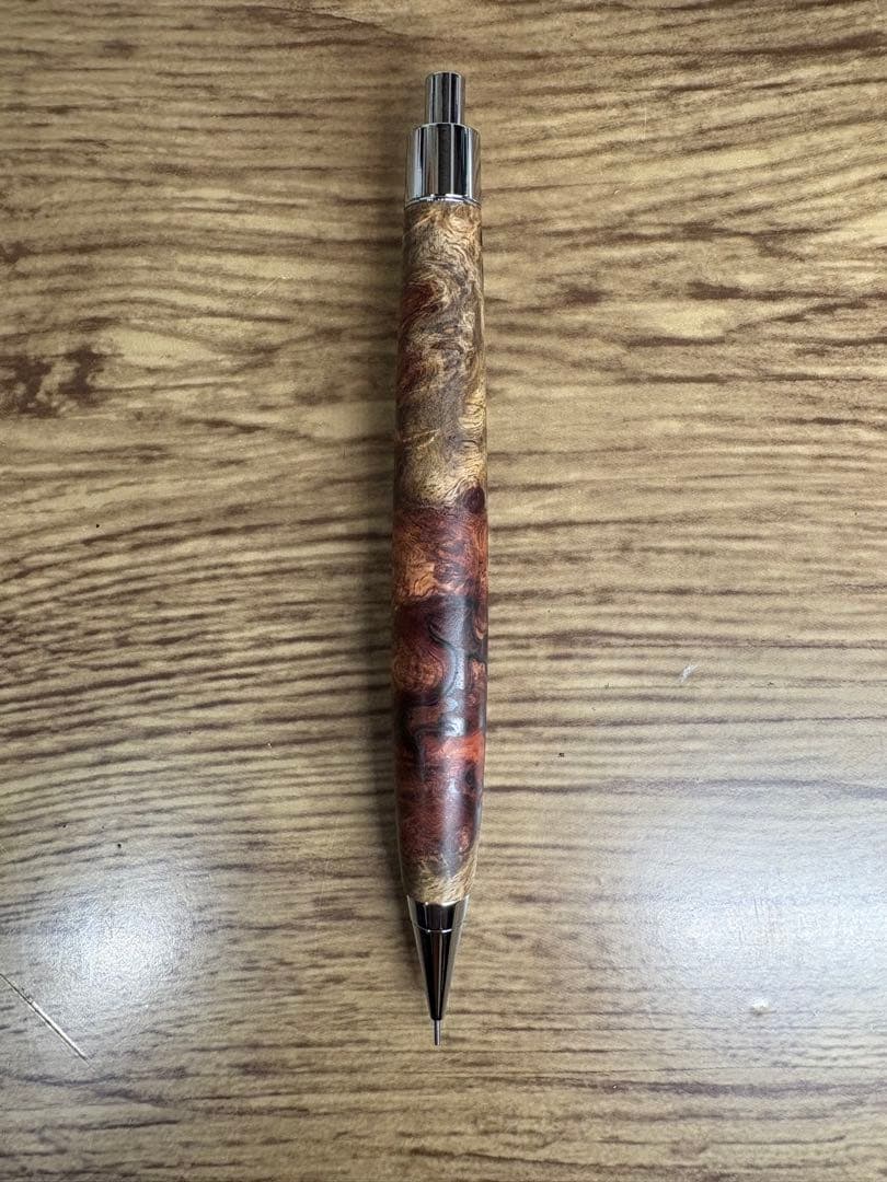 クラフトa 本花梨瘤紅白 シャーペン CraftA