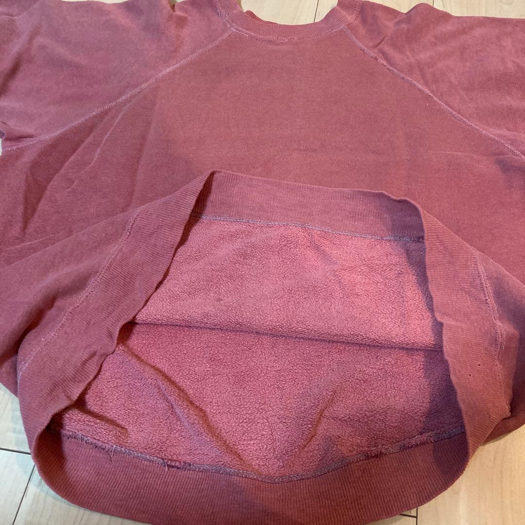 60s 半袖スウェット　フェード赤　XL程度