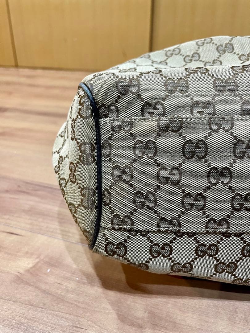 GUCCI グッチ スーキー ハンドバッグ キャンバスレザーGGモノグラム