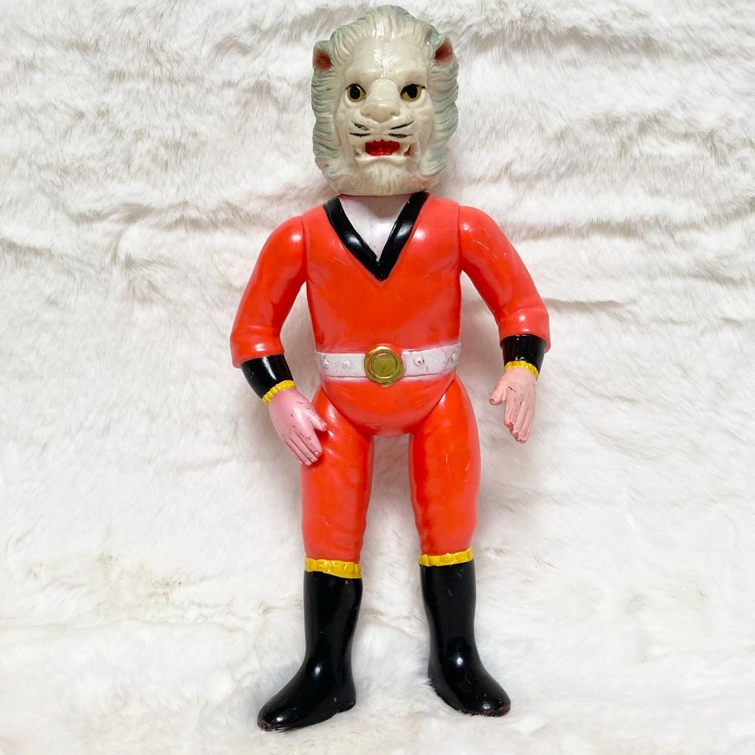 無版権 怪傑ライオン丸 ソフビ フィギュア 当時物 パチソフビ