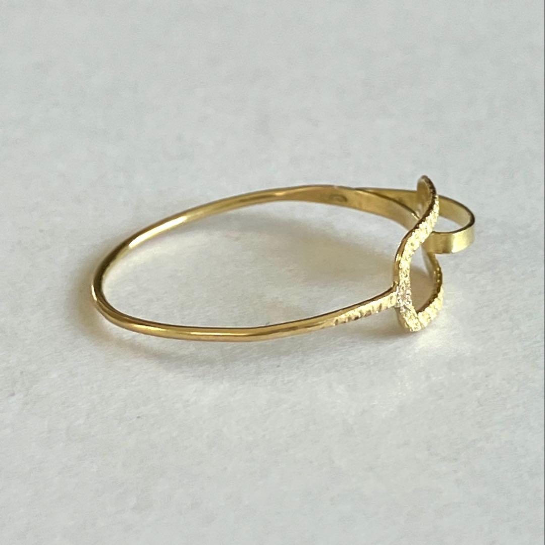 K18 18金　19号　リング　27