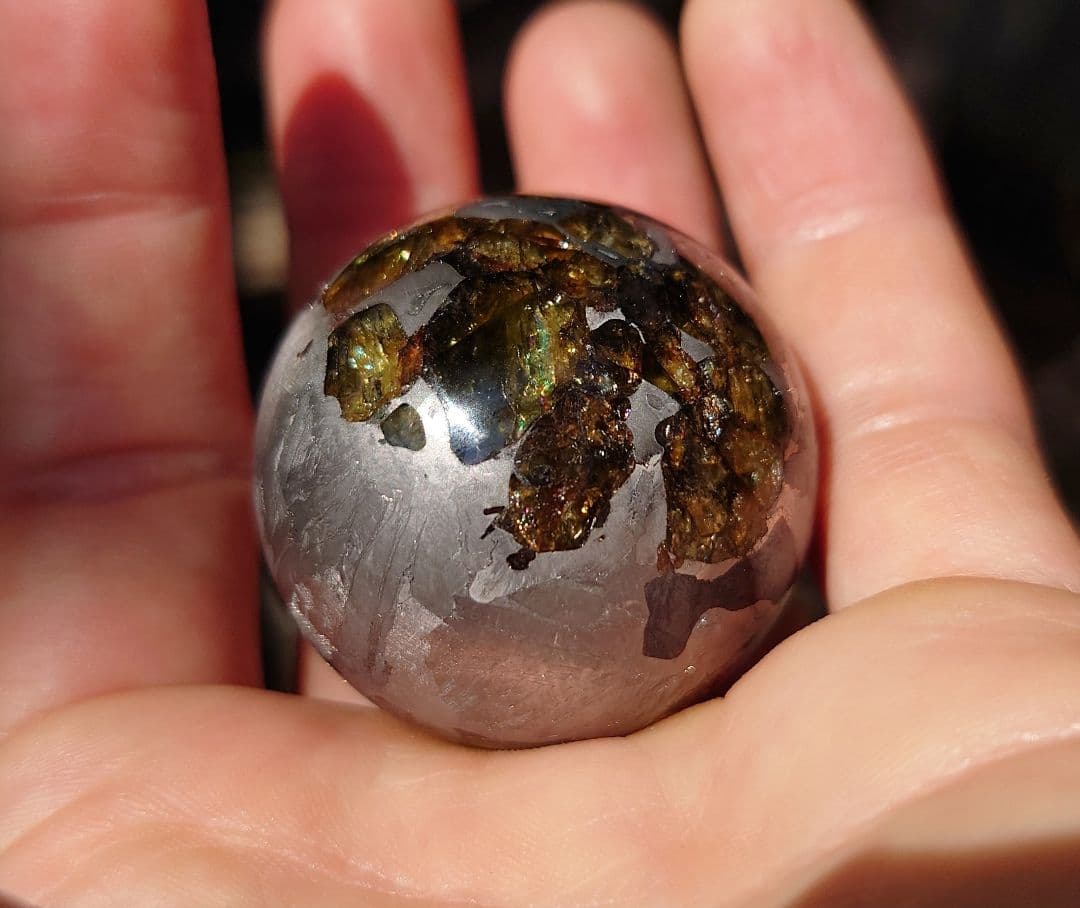 隕石 ボール セイムチャン 丸玉　パラサイト 186g ⭐⭐⭐