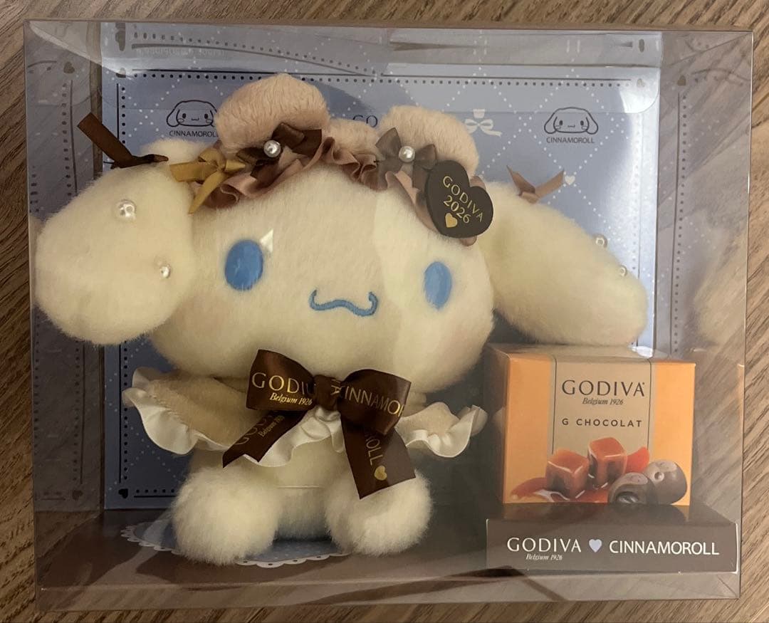 サンリオ　ゴディバ　シナモロール　ぬいぐるみ　ドール　GODIVA シナモン