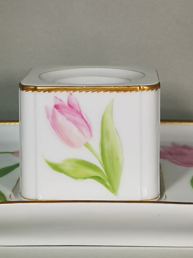 【Antique】  インク壺&トレイ　(レア品)