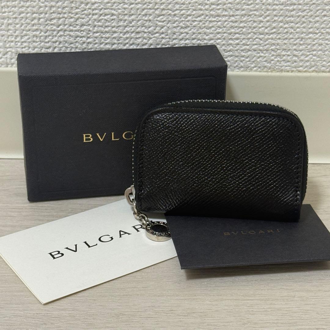【未使用保管品】BVLGARI ブルガリ ブラックレザー スマートキーケース