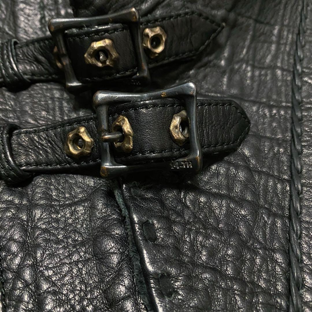 ジャケット・アウター 14th addiction crocodile leather jacket