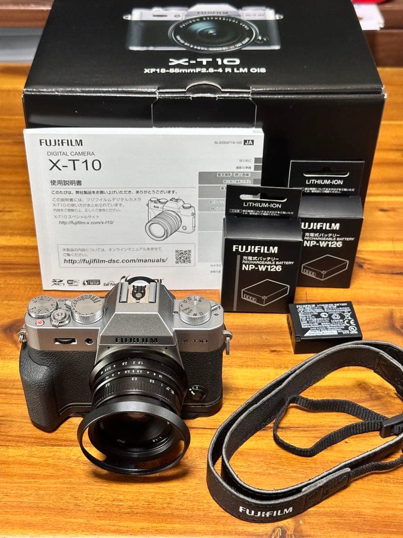 FUJIFILM X-T10 ＋マニュアルレンズ＋ハンドグリップ＋バッテリー3個