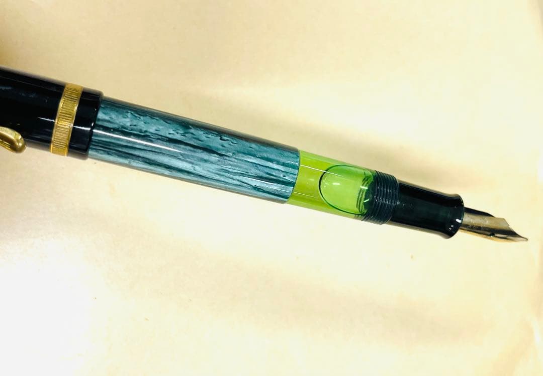 最後の値下 万年筆 ペリカン 100N グリーン pelikan 字幅BB