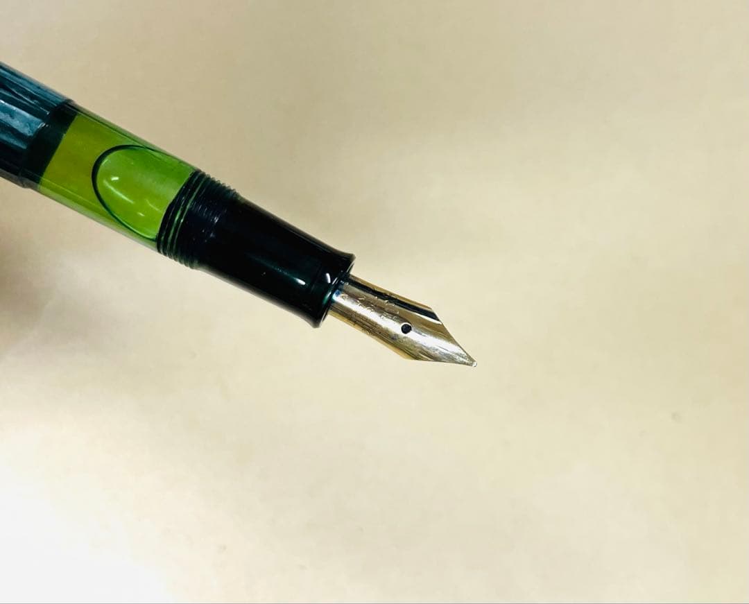 最後の値下 万年筆 ペリカン 100N グリーン pelikan 字幅BB