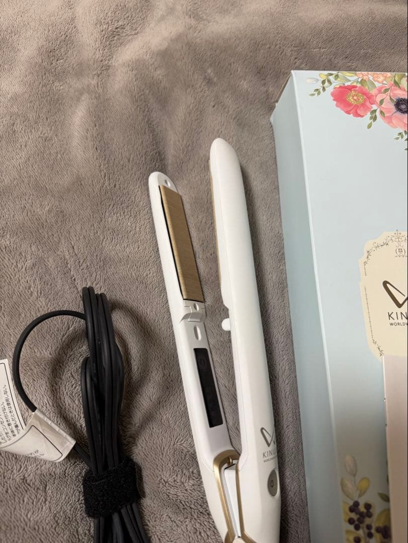 KINJO W ストレートヘアアイロン/DS100ホワイト