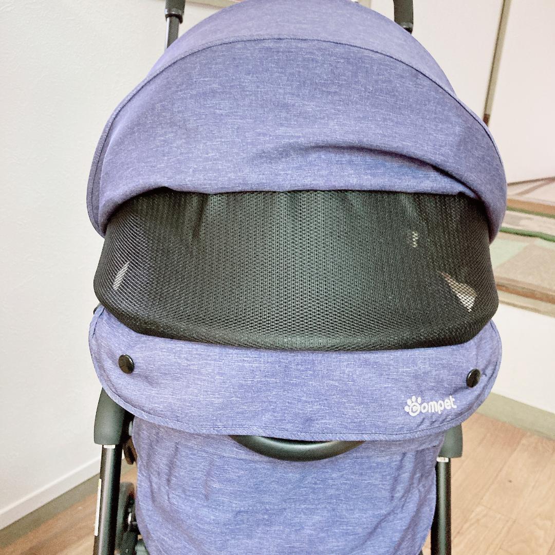 ペットカート コムペット ミリミリ EG ネイビー ブルー　犬・猫 カート