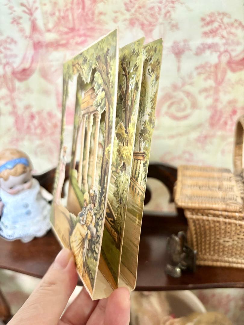 フランスアンティークAU BON MARCHE 1900年パリ万博　立体カード❷