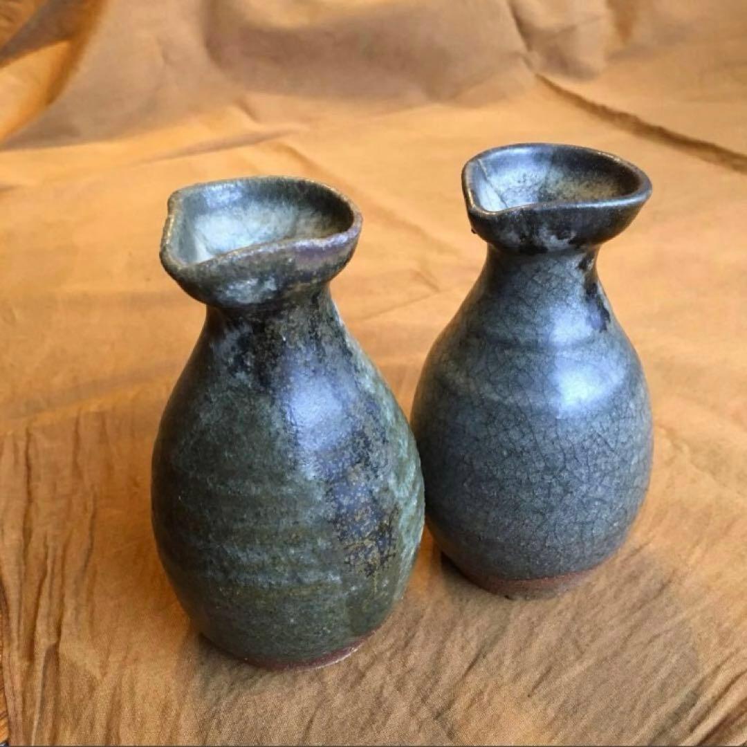 経年80年以上 古唐津 朝鮮唐津 唐津焼 徳利 酒器 陶器 焼物 一輪挿し 骨董