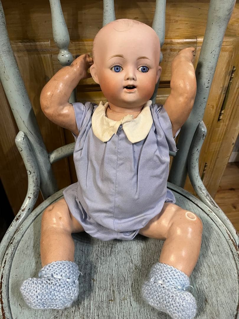 お値下げ日本製アンティークビスクドール里帰りRENIPPONレアなベビードール