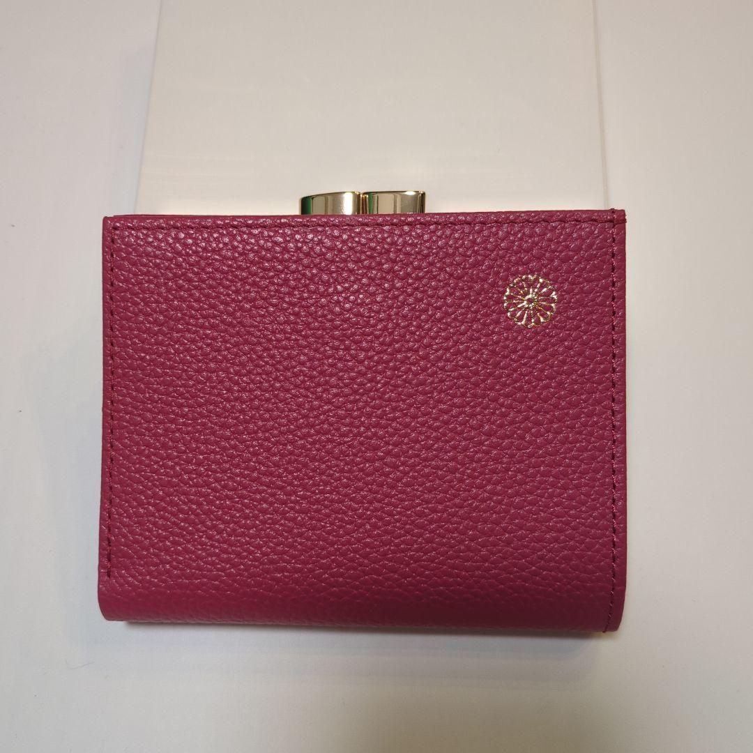 t*n様 皇居　財布　がま口　ローズピンク