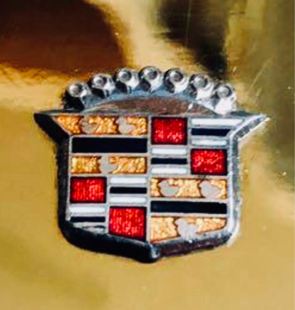 アメリカ王道キャデラック◆未使用◆真鍮ブラス七宝製★エルビス★ローライダー