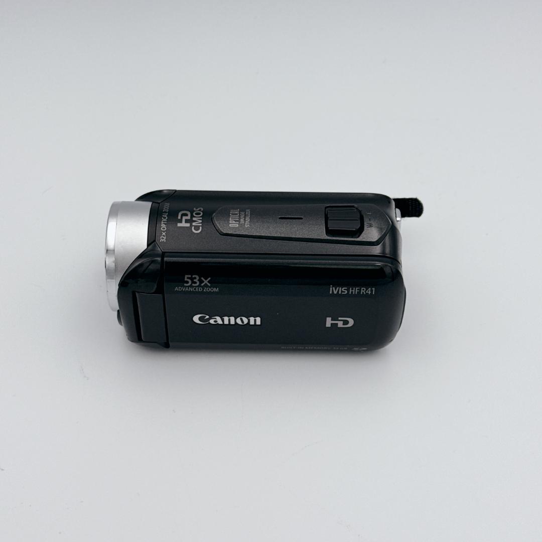 【美品】Canon ビデオカメラ iVIS HF R41 ブラック 動作品