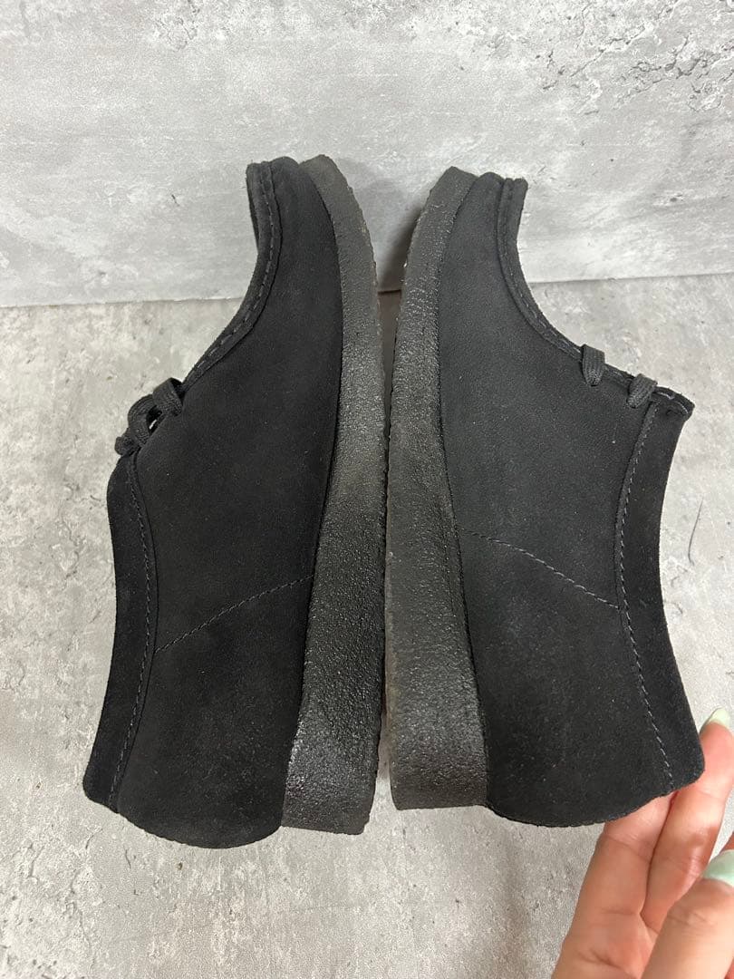 CLARKS クラークスオリジナルズ　ワラビー 黒 スエード　26.5