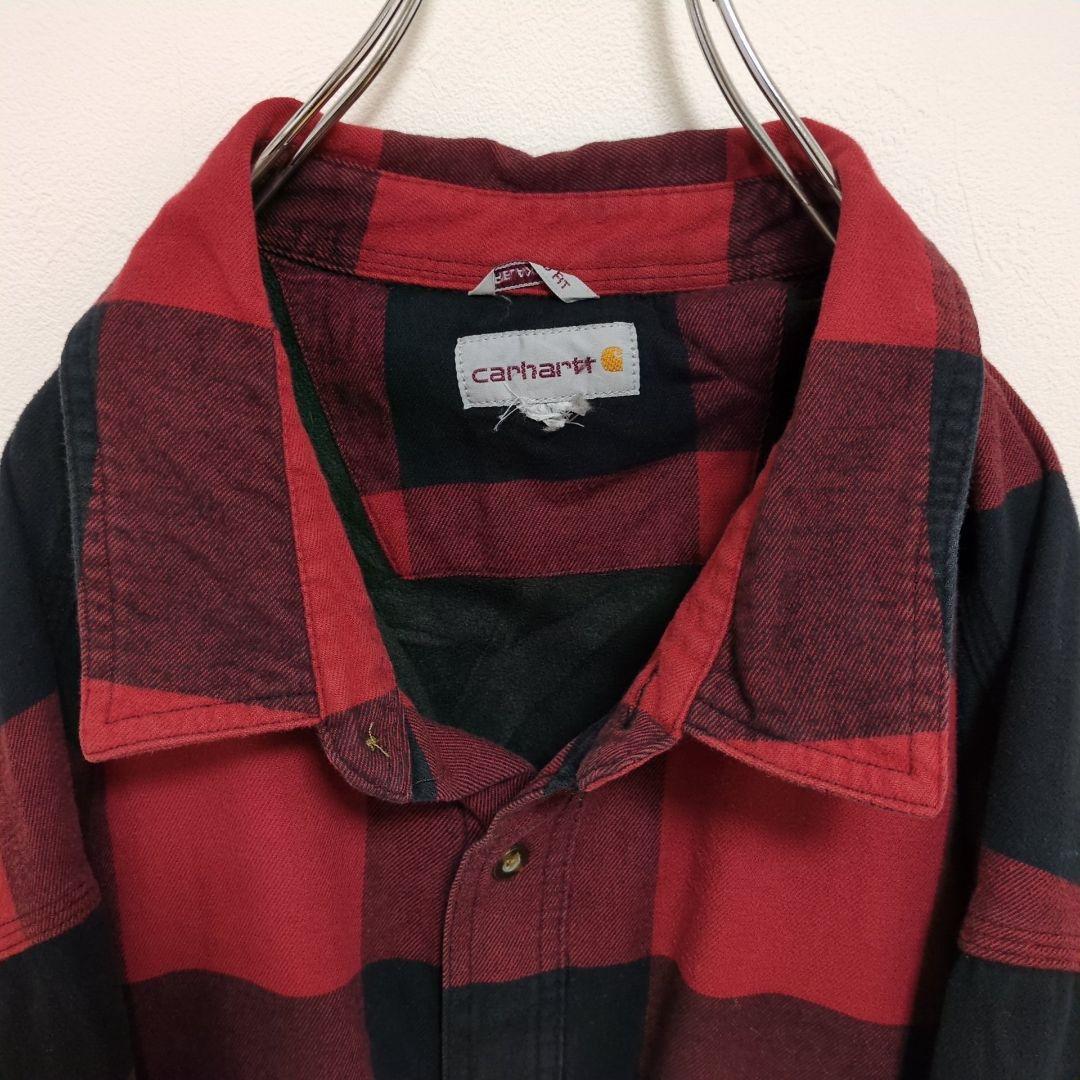 F17【US輸入】Carhartt　シャツジャケット【メンズ4XL】チェック