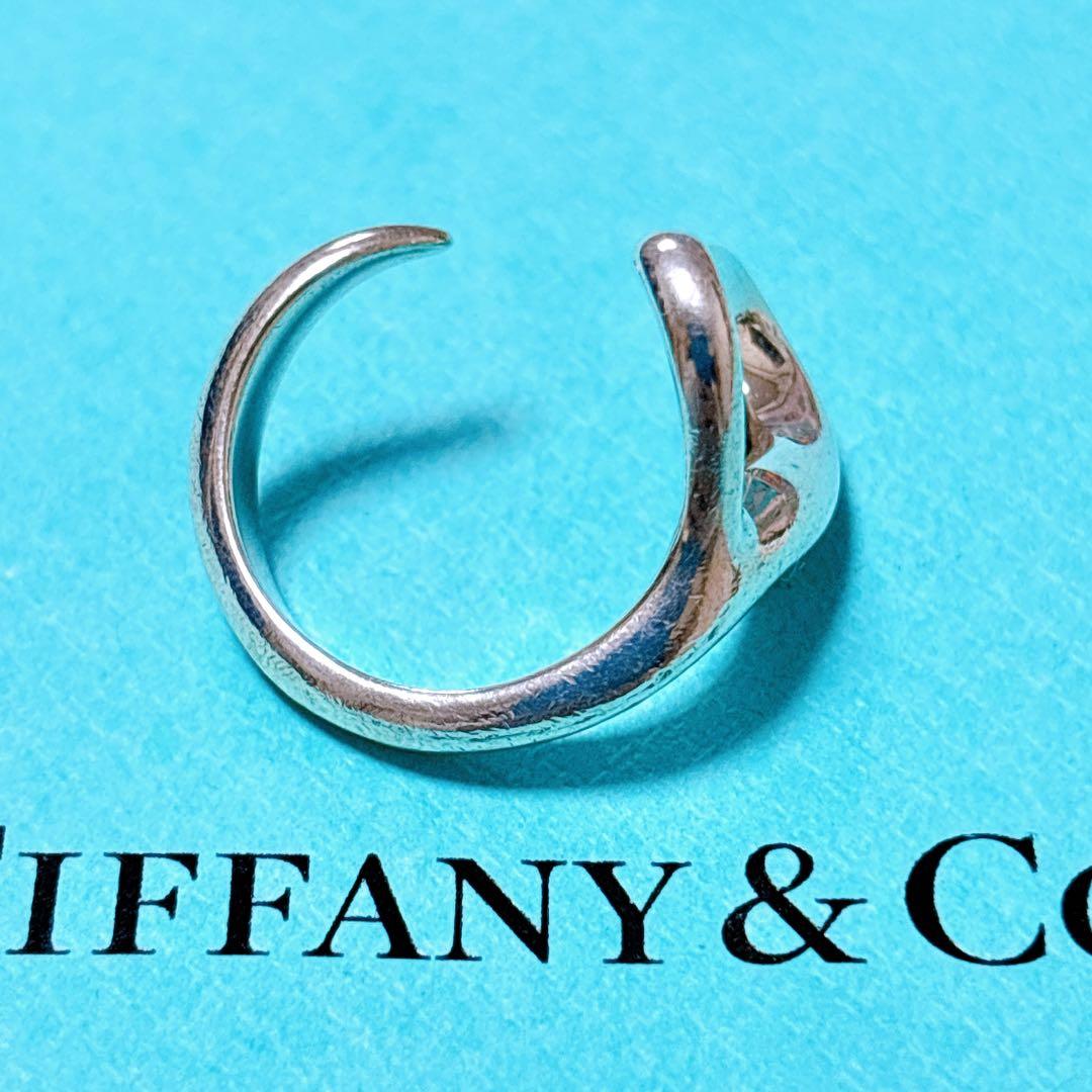 【美品】15号 Tiffany ティファニー オープンハート リング SV925