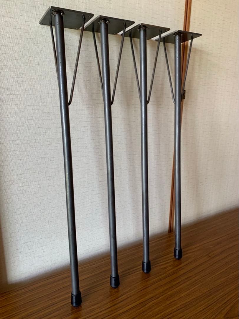 YT アイアンレッグテーブル脚角度付　全長70cm-2set