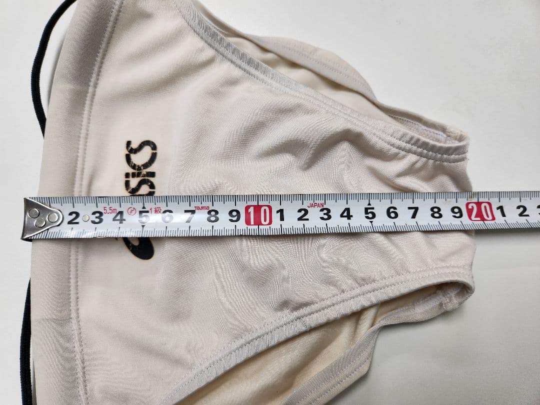 ASICS 競泳パンツ　透ける白　Lサイズ