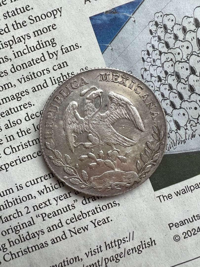 メキシコ貿易銀　8レアル銀貨　1889年